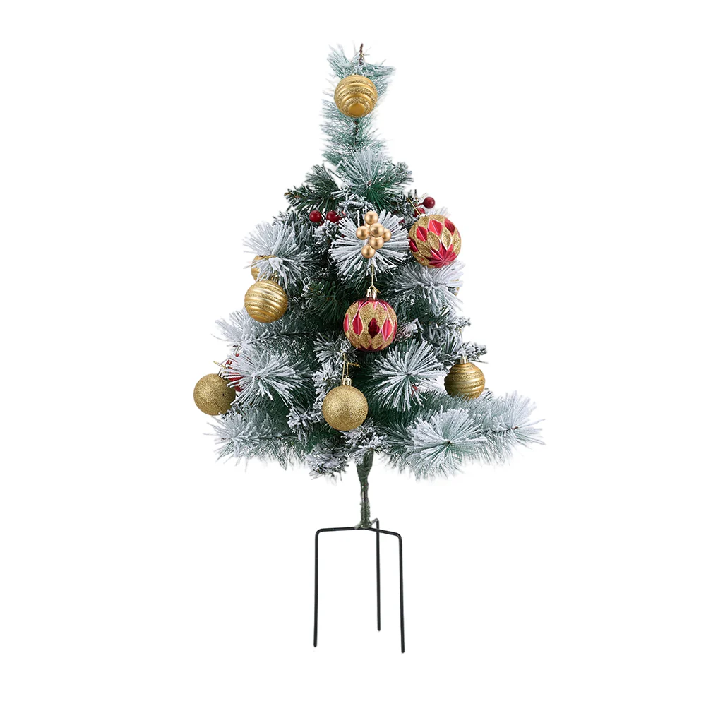 Lifeideas 2-Pack Artificial Christmas Trees with LED Lights and Decorations - Image 6