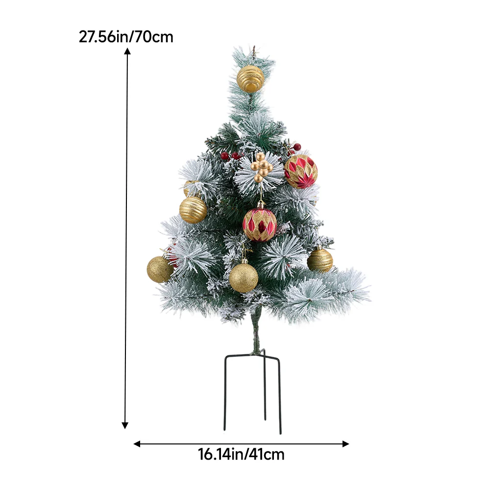 Lifeideas 2-Pack Artificial Christmas Trees with LED Lights and Decorations - Image 7