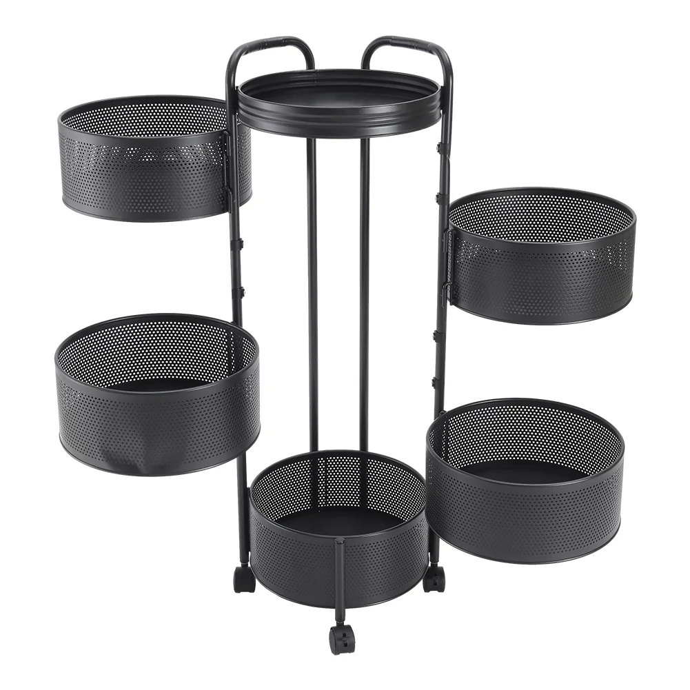 Lifeideas 2-Tier Round Rotating Kitchen Rack - Image 4
