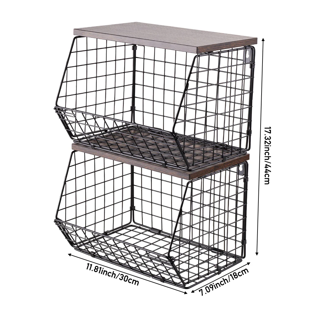 Lifeideas 2-Tier Stackable and Folding Kitchen Storage Rack - Image 8