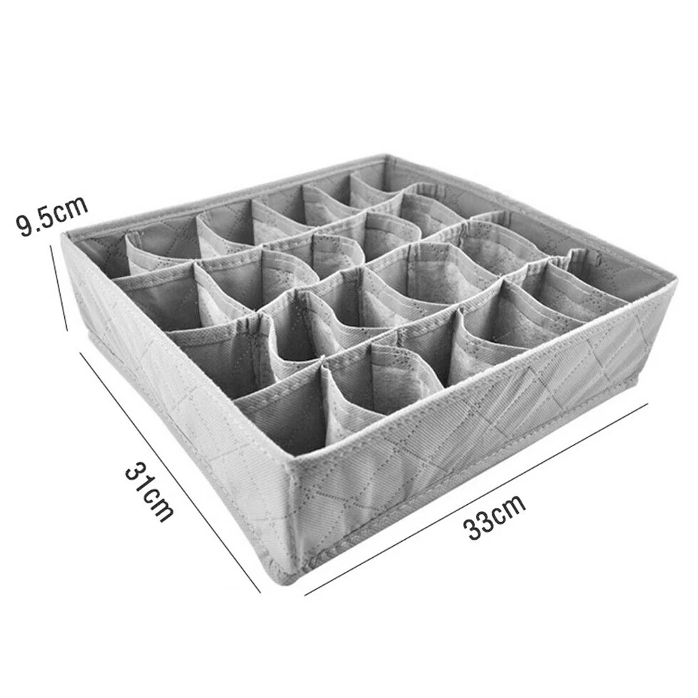Lifeideas 3 Packs Underwear Drawer Organizer Storage Box Bra Tidy Socks Ties Draw Divider - Image 11