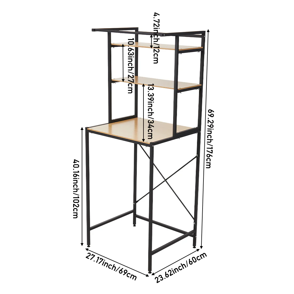Lifeideas 3-Tier Over-The-Washer Storage Shelf - Image 8