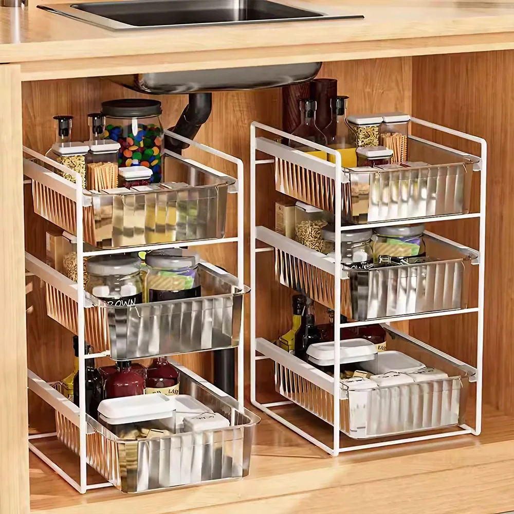 Lifeideas 3-Tier Sliding Under Sink Cabinet Organizer - Image 2