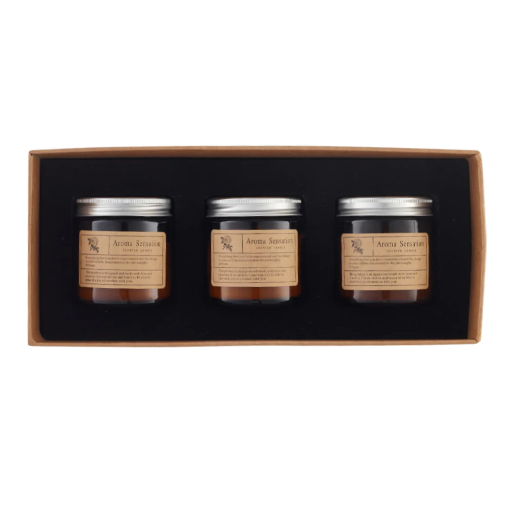 Lifeideas 3Pcs Natural Soy Wax Scented Candle Set - Image 4