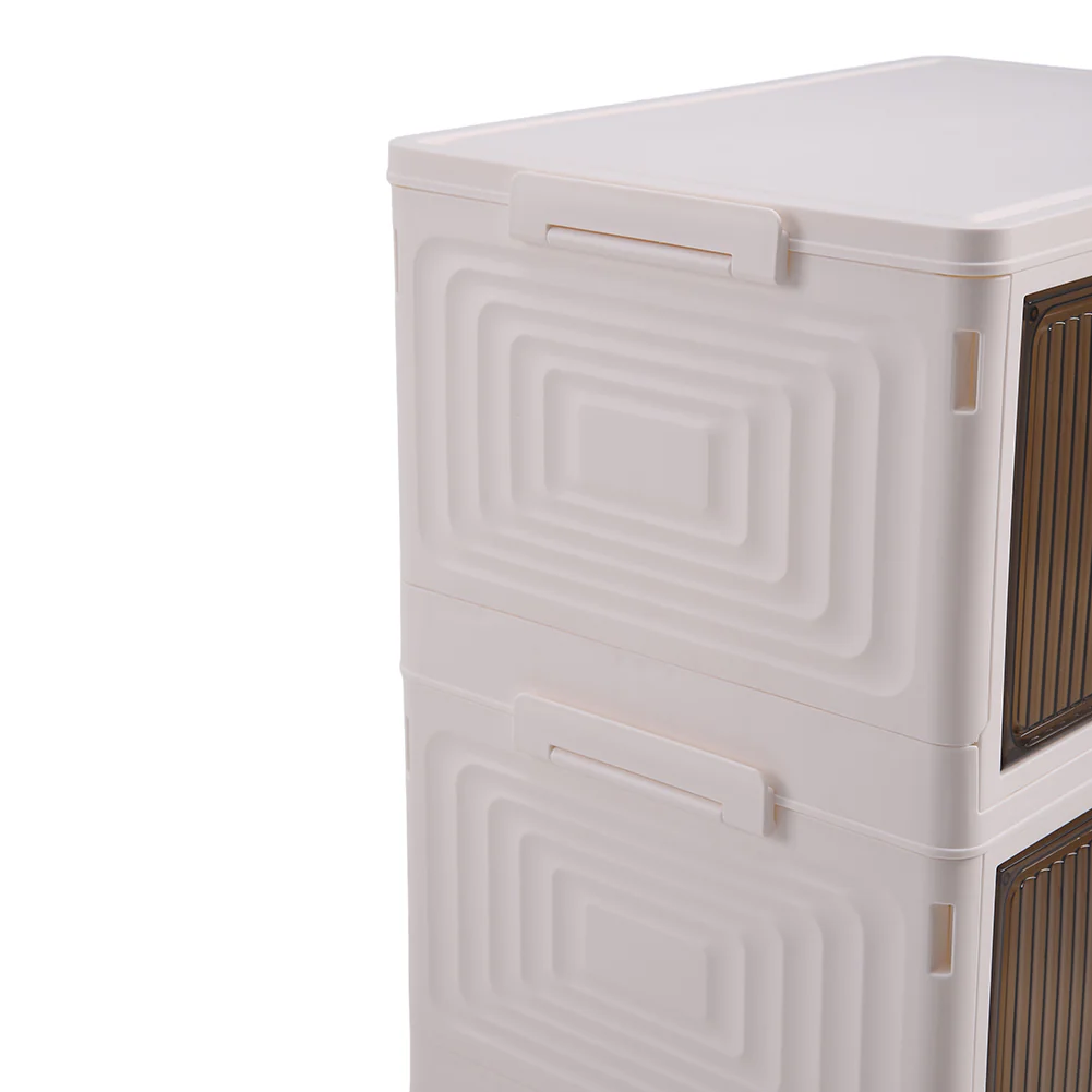 Lifeideas 4-layer Thicken Foldable Shoe Storage Box with Wheels - Image 8