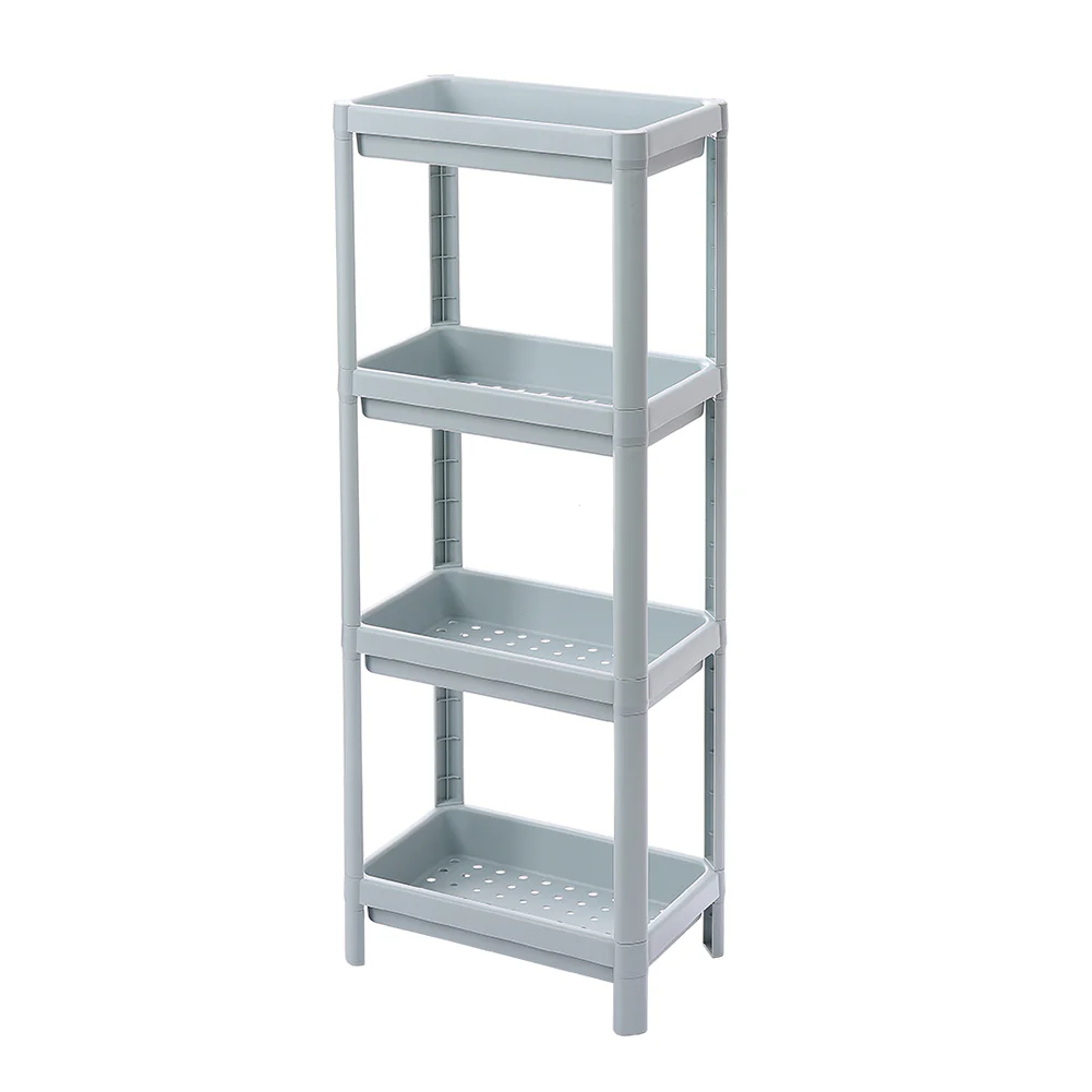 Lifeideas 4 Layers Freestanding Plastic Corner Storage Rack For Bathroom Kitchen
