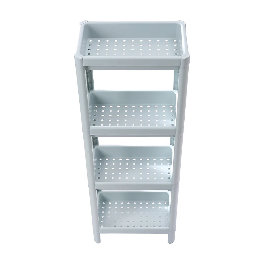 Lifeideas 4 Layers Freestanding Plastic Corner Storage Rack For Bathroom Kitchen - Image 5