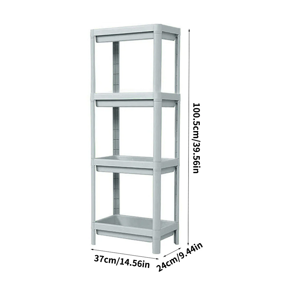 Lifeideas 4 Layers Freestanding Plastic Corner Storage Rack For Bathroom Kitchen - Image 8