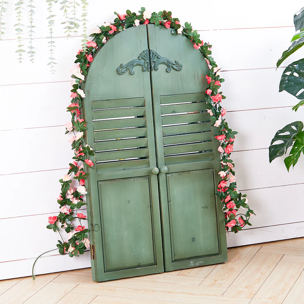 Lifeideas 4 Pack Artificial Flower Fake Silk Peony Hanging Vine Garland - Image 2