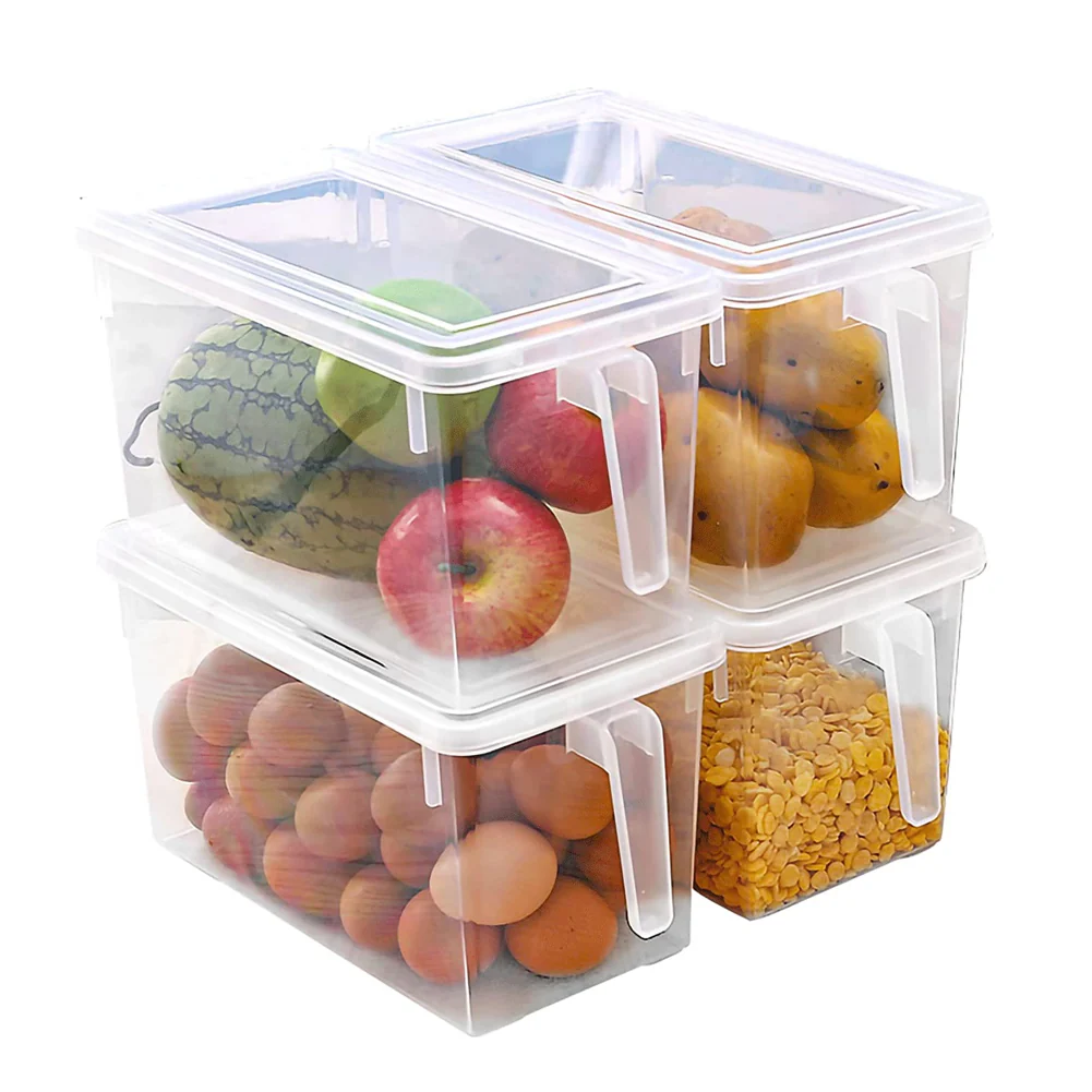 Lifeideas 4Pcs Clear Refrigerator Food Storage Container - Image 5