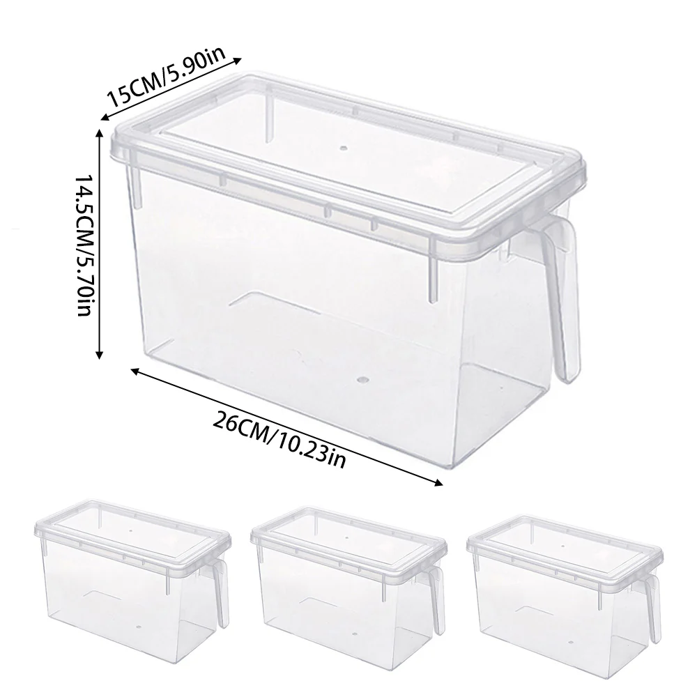 Lifeideas 4Pcs Clear Refrigerator Food Storage Container - Image 7