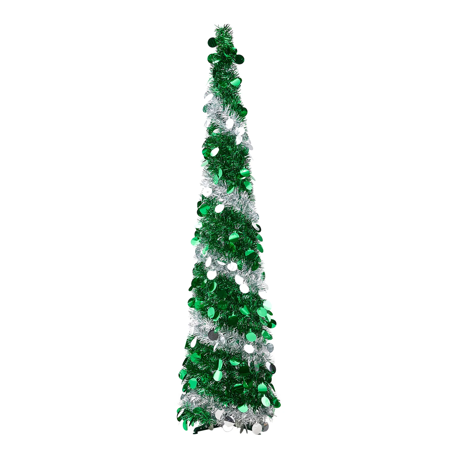 Lifeideas 5ft Pop-Up Decorative Tinsel Tree - Image 2