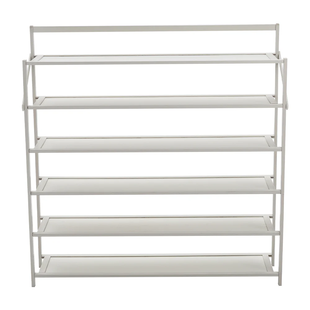 Lifeideas 6-Tier Foldable Bamboo Shoe Rack - Image 3