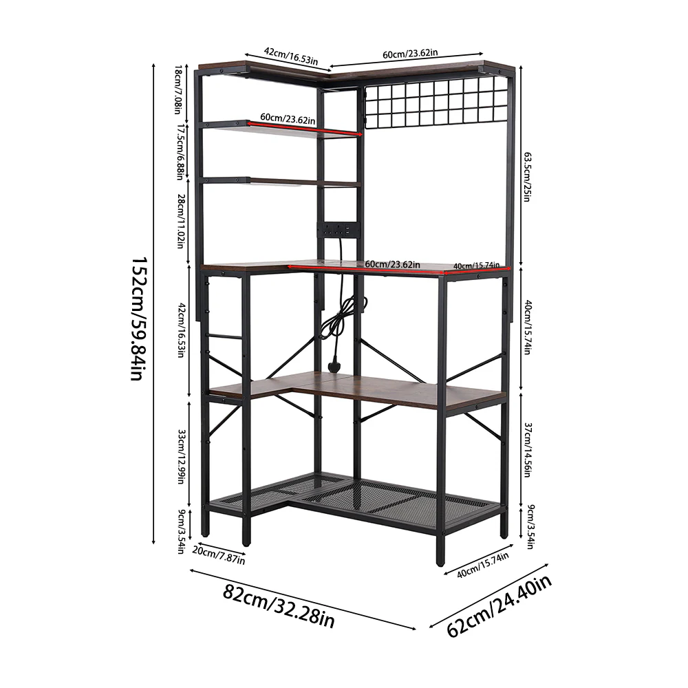 Lifeideas 6-Tier Vertical Kitchen Storage Rack - Image 3