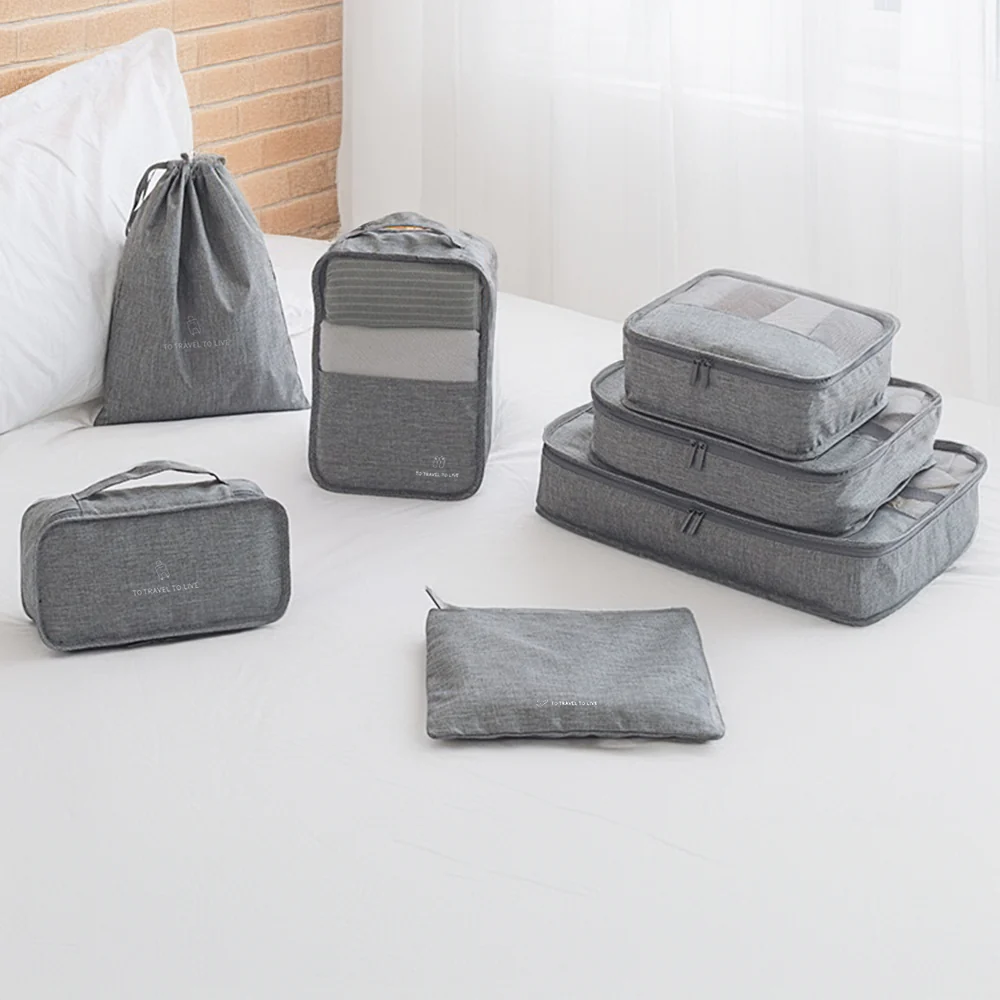 Lifeideas 7Pcs Packing Cubes Clothes Bag Set