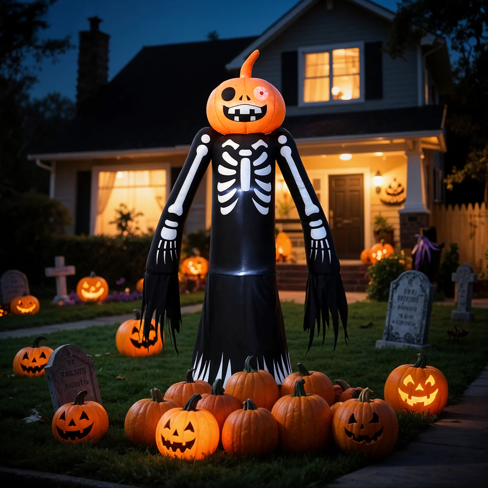 Lifeideas 9ft Halloween Inflatable Decoration with White Lights