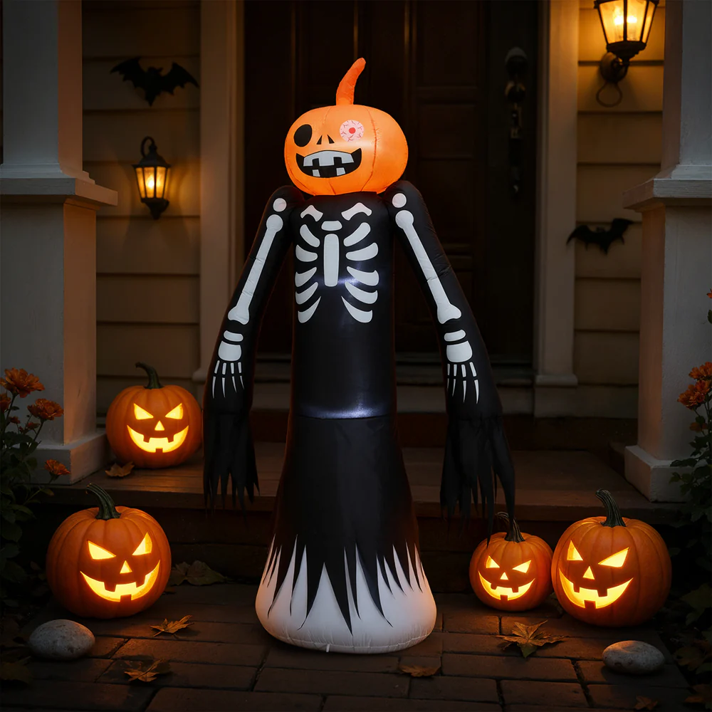 Lifeideas 9ft Halloween Inflatable Decoration with White Lights - Image 2