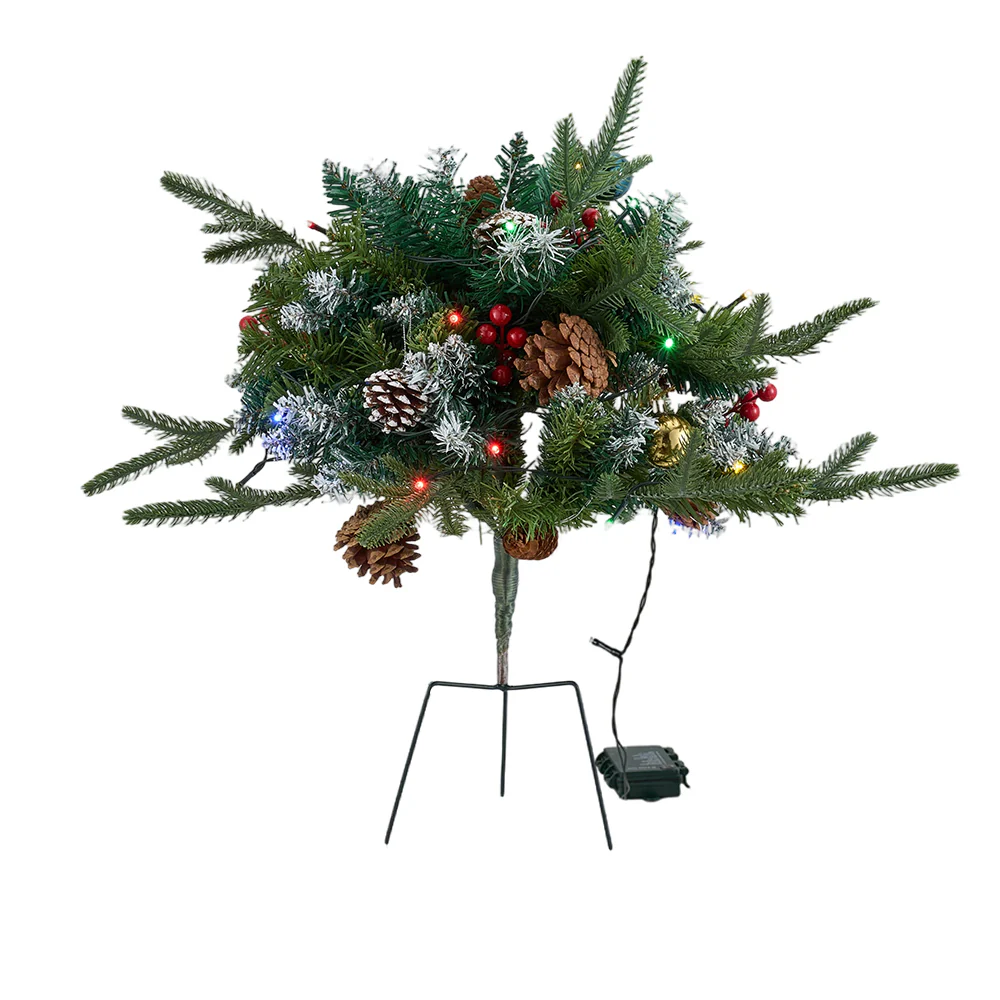Lifeideas Artificial Christmas Planter Bushes Decorations - Image 2