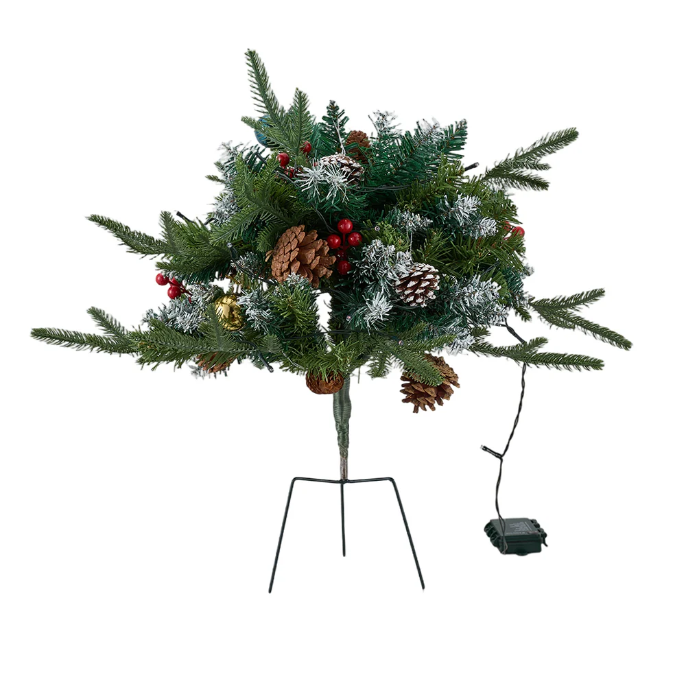 Lifeideas Artificial Christmas Planter Bushes Decorations - Image 3