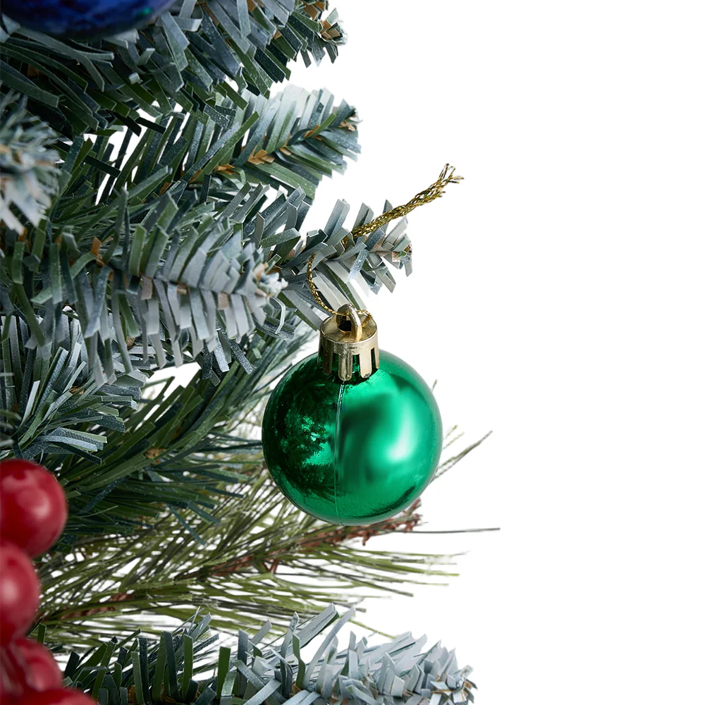Lifeideas Artificial Christmas Tree with LED Lights and Decorations - Image 4