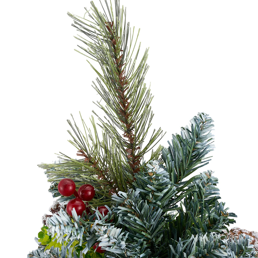 Lifeideas Artificial Christmas Tree with LED Lights and Decorations - Image 5