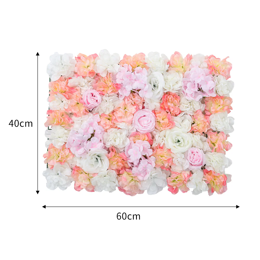 Lifeideas Artificial Rose Floral Wall Panel - Image 3