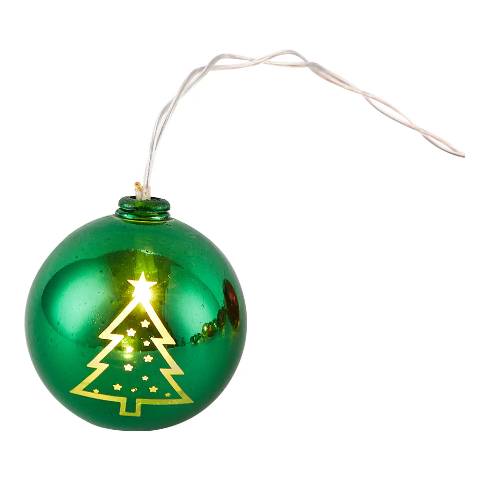 Lifeideas Battery-Powered Christmas Bauble String Lights - Image 5