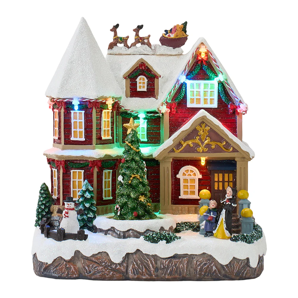 Lifeideas Christmas House Music Box Ornaments - Image 5