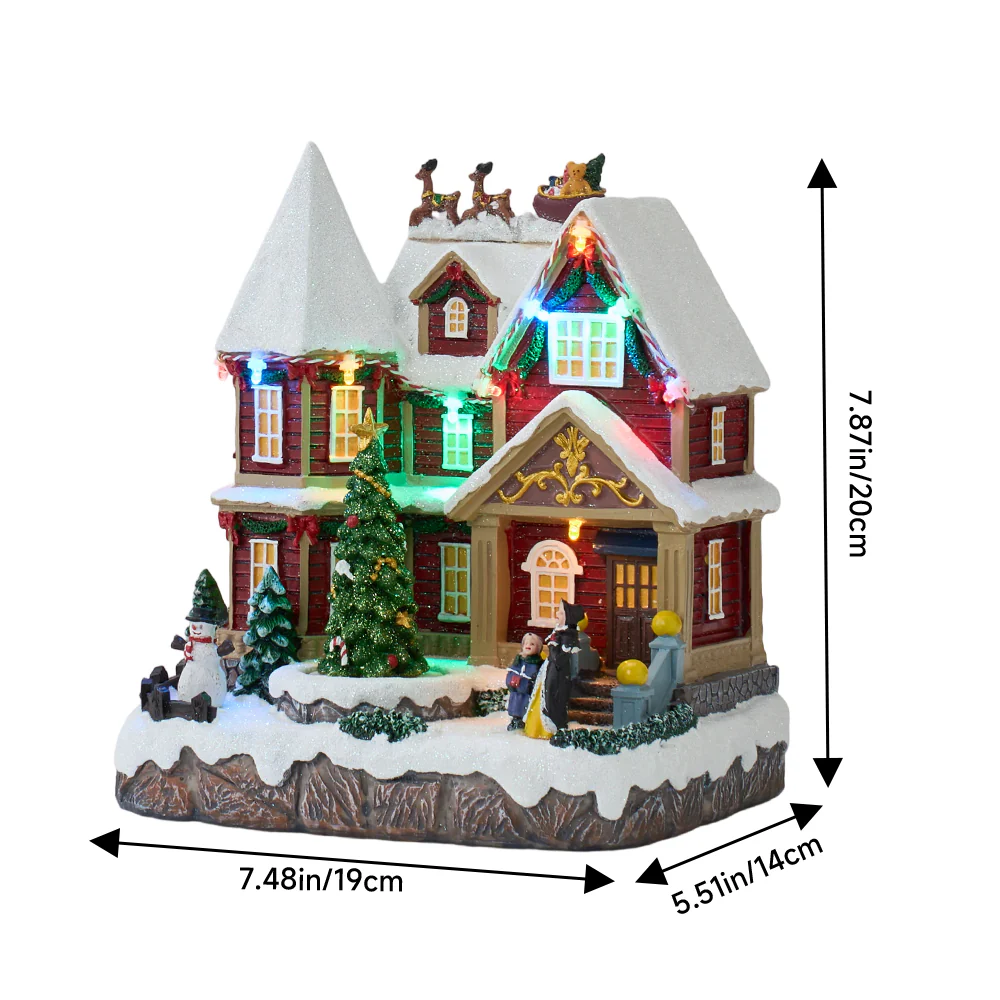 Lifeideas Christmas House Music Box Ornaments - Image 8