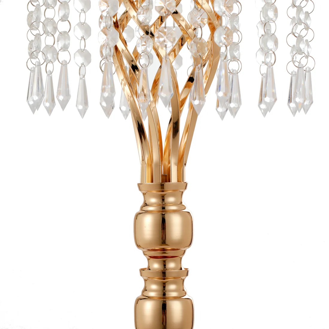 Lifeideas Crystal Metal Vase Table Centerpiece - Image 4