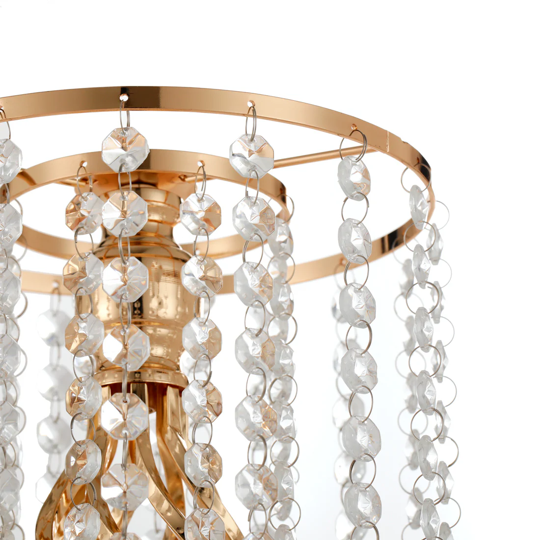 Lifeideas Crystal Metal Vase Table Centerpiece - Image 5