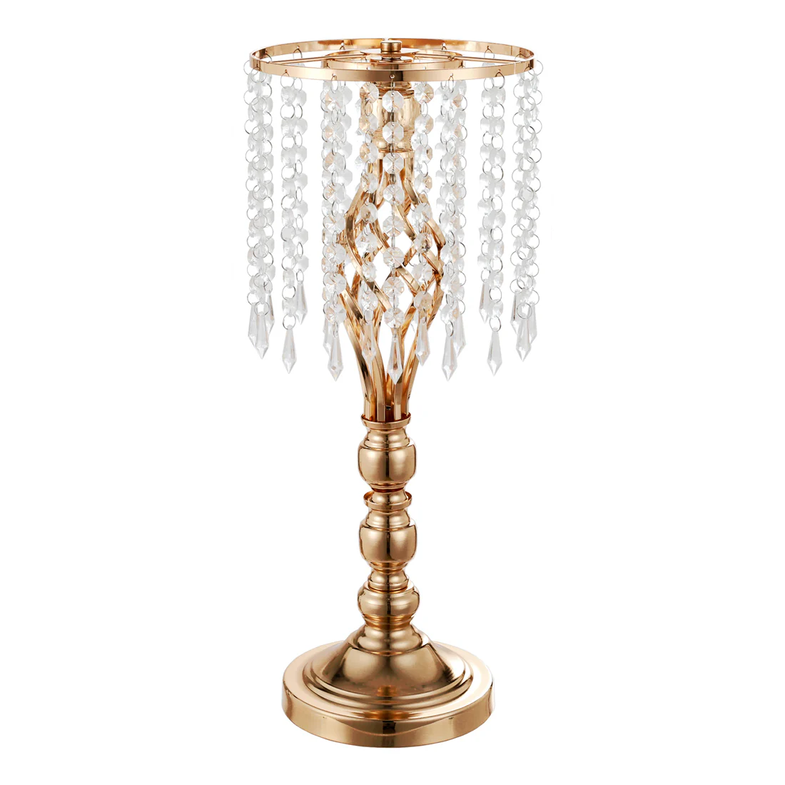 Lifeideas Crystal Metal Vase Table Centerpiece - Image 6