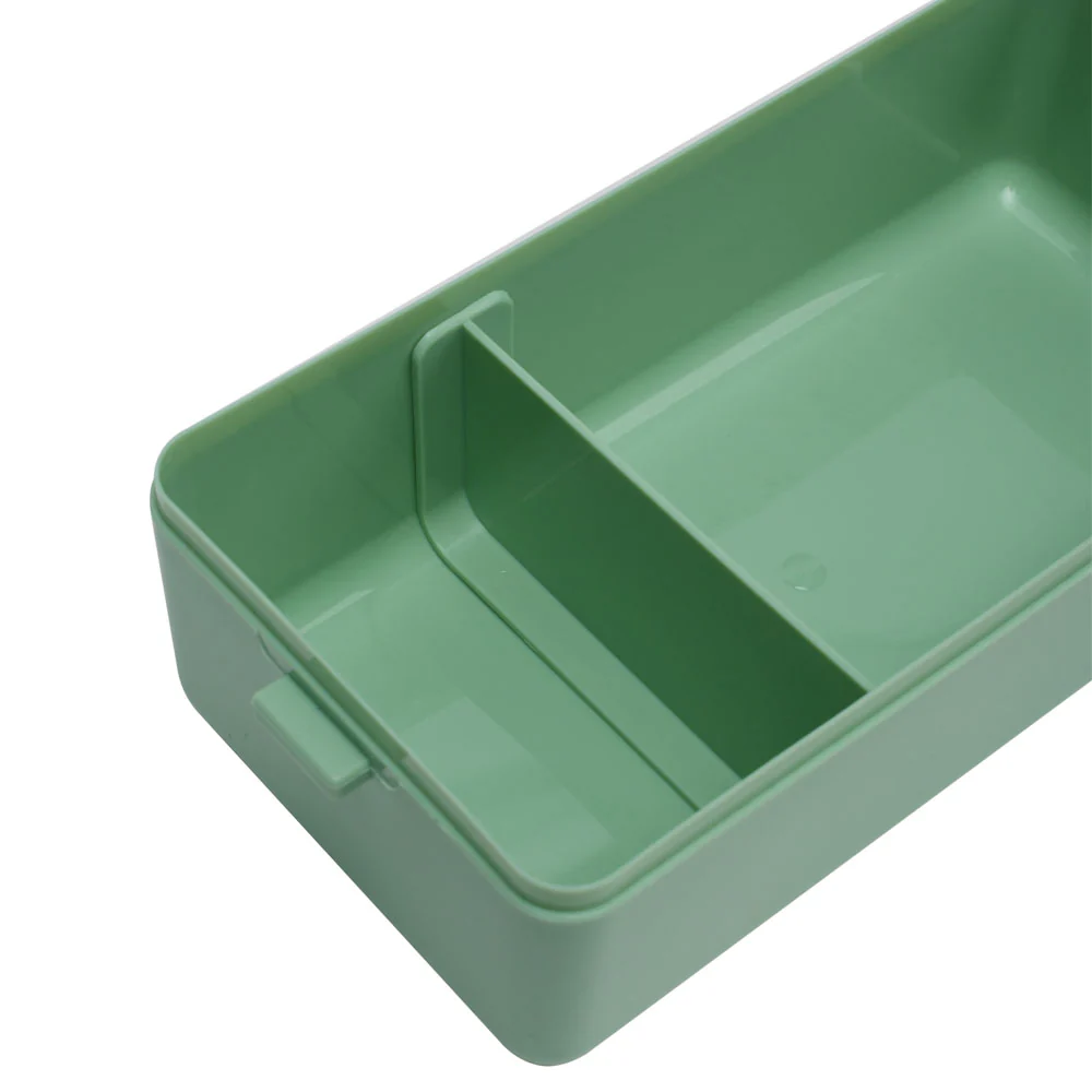 Lifeideas Dual-Layer Plastic Bento Lunch Box with Cutlery - Image 5