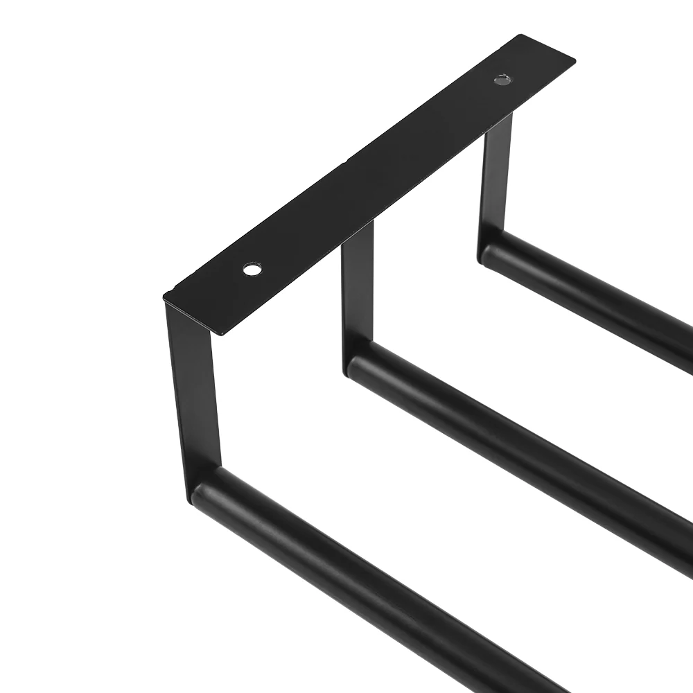 Lifeideas Durable & Chic: Premium Iron Space-Saving Bathroom Wall Mounted Towel Rack - Image 7