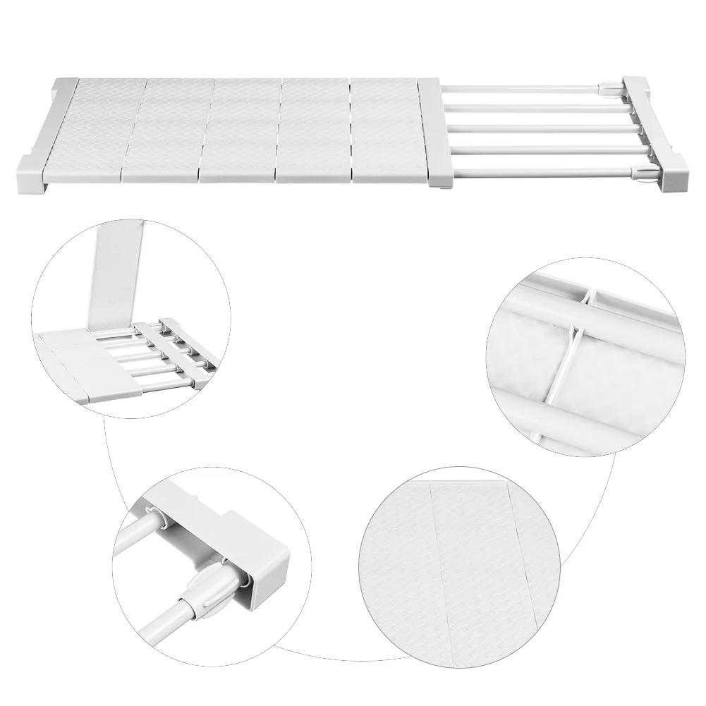 Lifeideas Expandable Closet Tension Shelf Rod And Storage Layer Dividers - Image 17