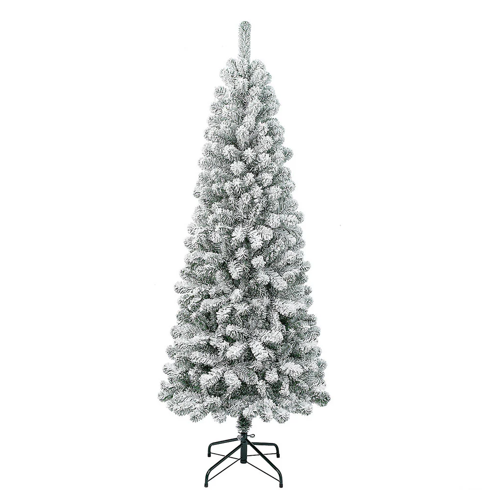 Lifeideas Flocked Christmas Tree with Sturdy X-Frame Stand - Image 7