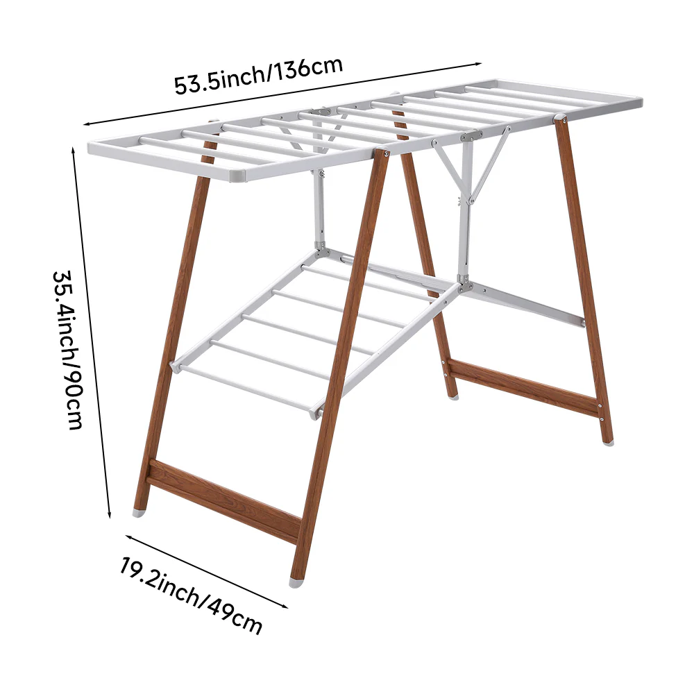 Lifeideas Foldable Aluminium Clothes Drying Rack - Image 9