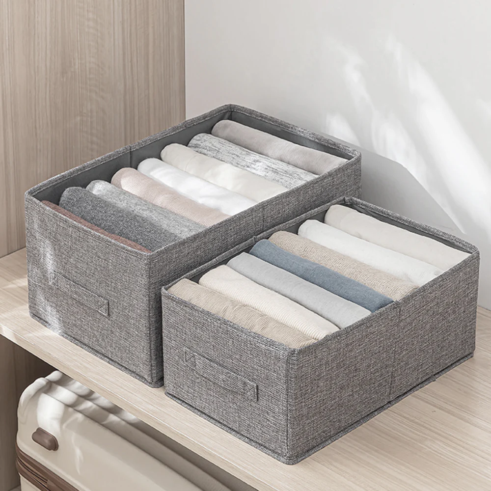 Lifeideas Foldable Fabric Clothes Jeans Storage Organizer - Image 2