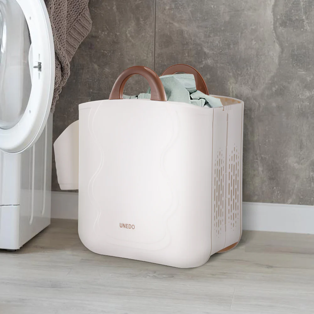 Lifeideas Foldable Laundry Basket with Underwear Basket - Image 2
