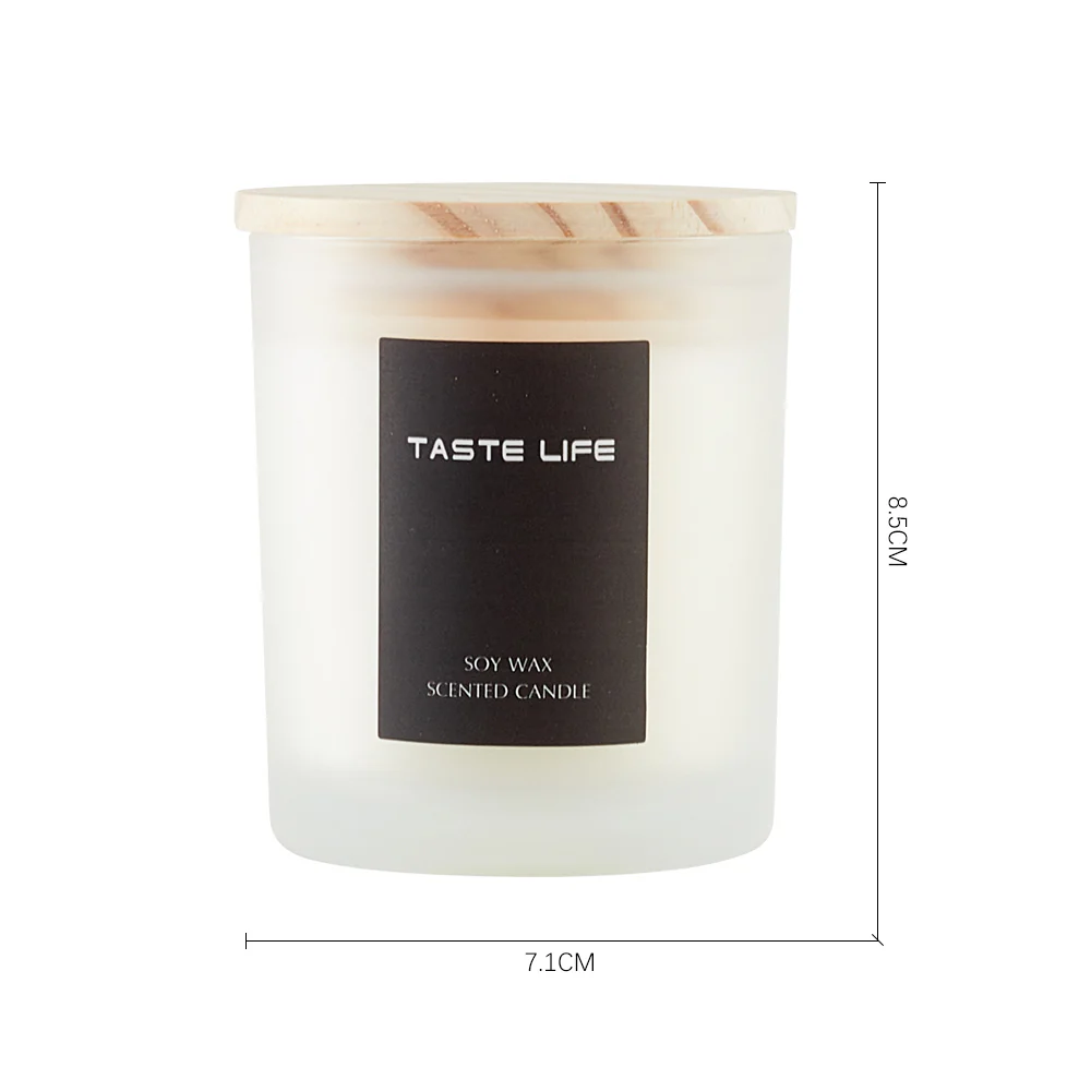 Lifeideas Handmade Soy Wax Scented Candle In Frosted Glass Jar - Image 7