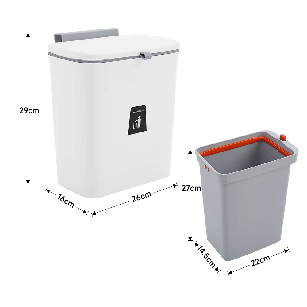 Lifeideas Hanging Trash Can - Image 14