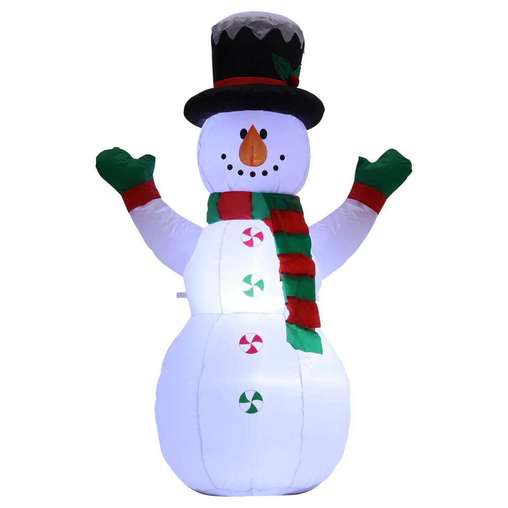 Lifeideas Inflatable Snowman Christmas Yard Decoration With LED - Image 4