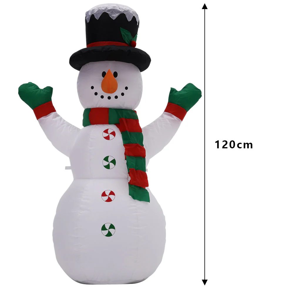 Lifeideas Inflatable Snowman Christmas Yard Decoration With LED - Image 7