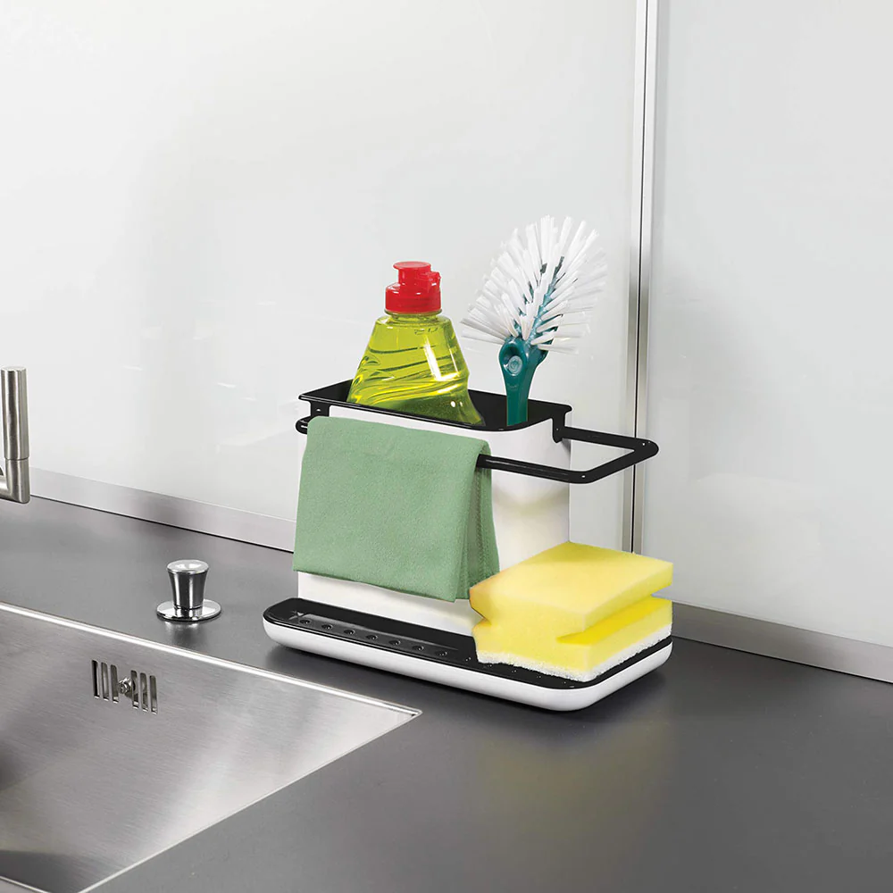 Lifeideas Kitchen Sponge Cloth Holder Sink Caddy Organiser - Image 2