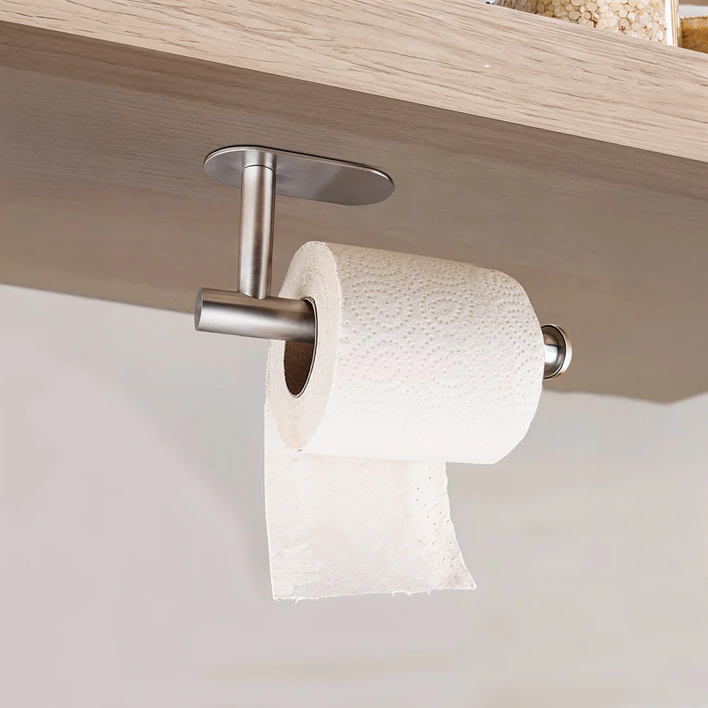 Lifeideas Modern Wall Mounted Stainless Steel Toilet Paper Roll Holder for Bathroom - Image 2