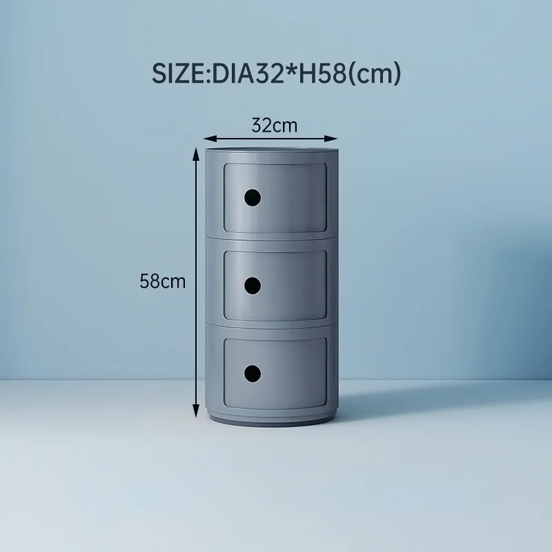 Lifeideas Multi-tier Round Plastic Storage Unit - Image 4