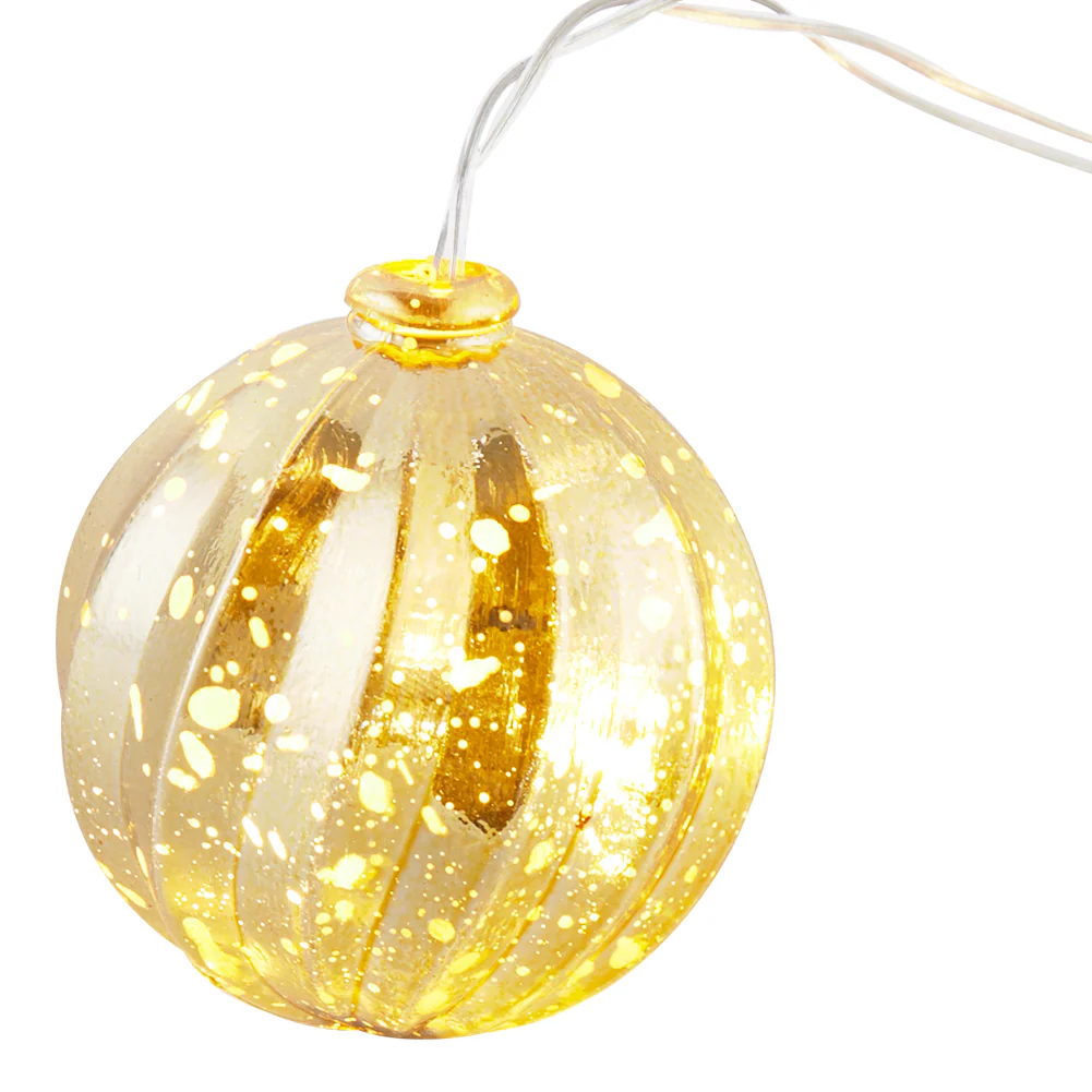 Lifeideas Multicoloured Christmas Ball Ornament String Lights Battery Powered - Image 4