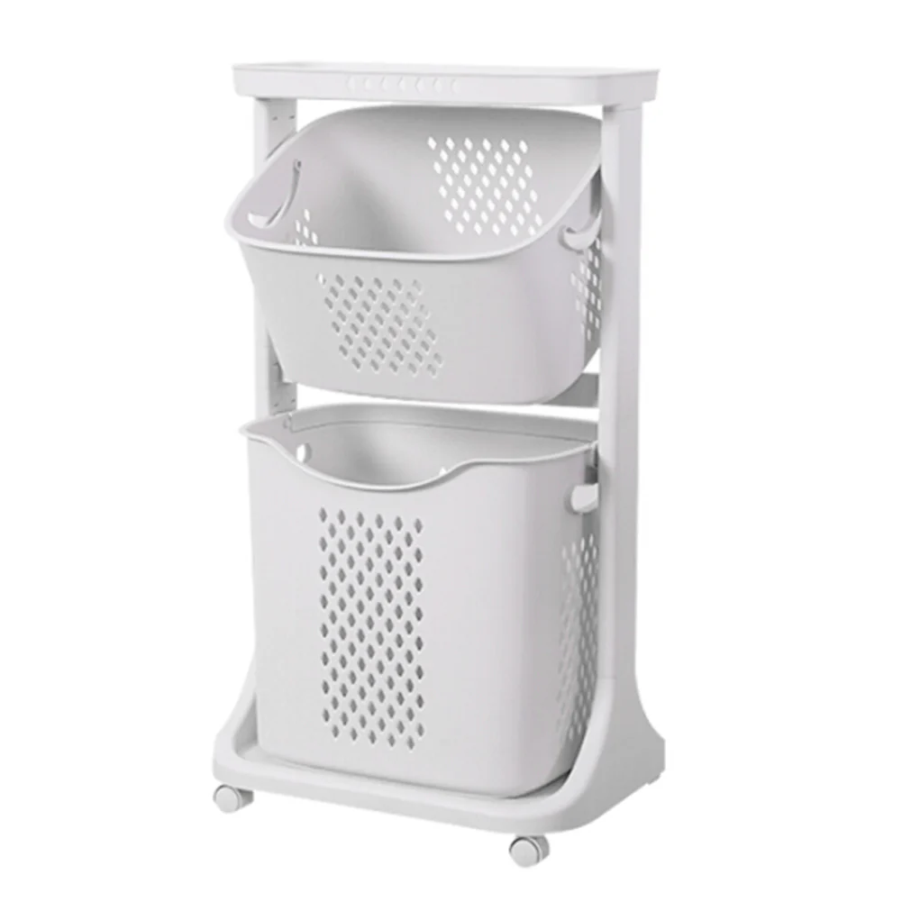 Lifeideas Plastic Laundry Storage Unit on Wheels - Image 4