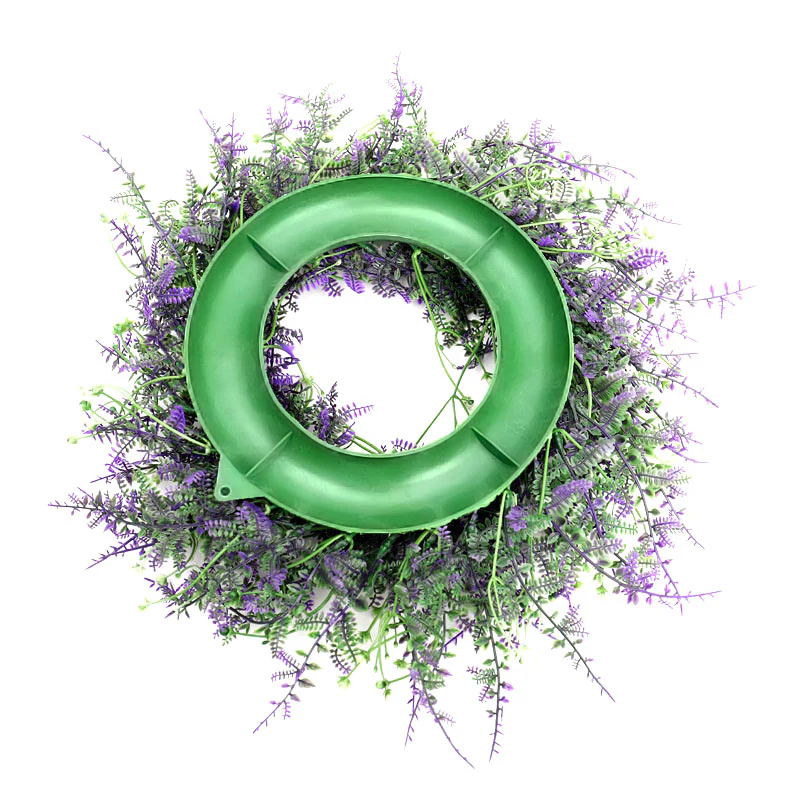 Lifeideas Round Artificial Lavender Flower Wreath - Image 4