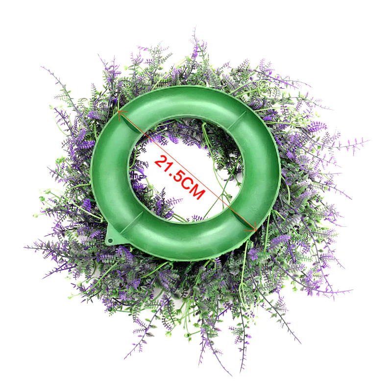 Lifeideas Round Artificial Lavender Flower Wreath - Image 5